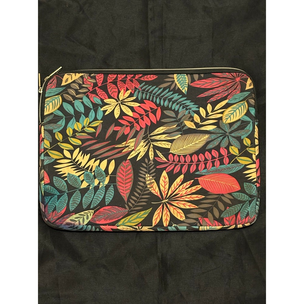 Tropical Leaf Print‎ Laptop Sleeve Pouch Bag for Women 13 Inch